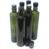 Botellas De Aceite De Oliva Con Verde Tapón Vertedor A...