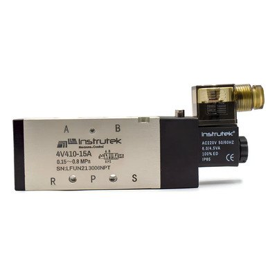 Electroválvula Neumática 5 Vías, 2 Posiciones, 1/2 Npt, 220v