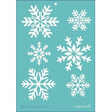 Stencil Laura Craft Navidad Copos Navideños