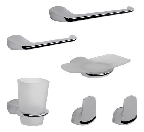 Kit De Accesorios 6 Piezas Fv Epuyen 179.06/l2 Para Baño