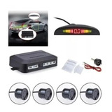 Sensor Retroceso Para Auto Display Kit Completo Color Negro