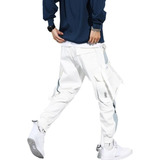 Bolsillos Hombre Jogger Hip Hop Cargo Pantalones R