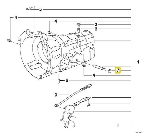 Sello / Estopera Palanca De Cambios Caja 571213 Bmw  E36 E46 Foto 4