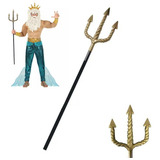 Tridente Garfo Fantasia Poseidon Aquaman Carnaval Halloween