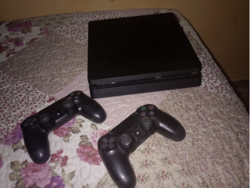 Ps4 Slim 1 Tb+ 2 Controles Originais + Jogos Mídia Digital