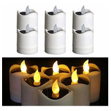 6pcs Velas Solares Luz Velas Led Solares Velas Sin Llam...