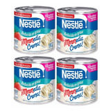4 Medias Cremas Nestlé Reducidas En Grasa 225g Cada Una