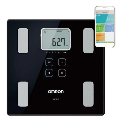 Báscula Digital Omron Hbf-222t Negra Con Bluetooth Negro | Envío gratis