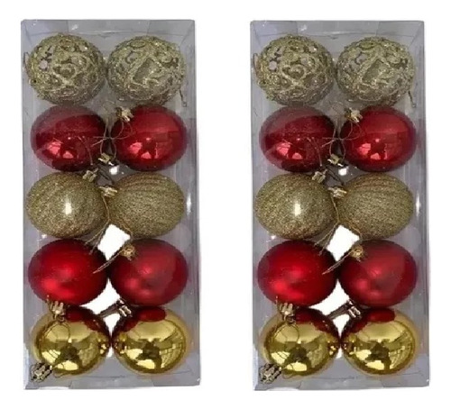 10 Bolas Arabesco Arvore De Natal 6 Cm Luxo Glamour 5 Modelo Cor Variável