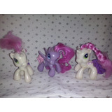 3 Pequeños  Pony  Hasbro  Miden De Alto 7 Cm   