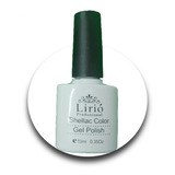 2 Esmalte Lirio Em Gel Unhas Branco Francesinha Seca Cabine