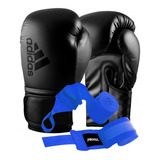 Kit Guantes De Boxeo adidas Mas Par De Vendas Thai Kick 