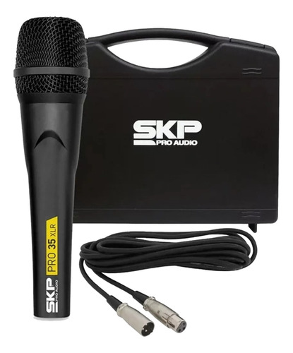 Microfono Dinamico Profesional Skp Pro-35xlr Cable Valija