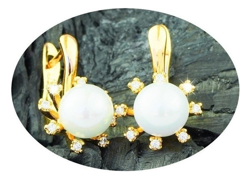 Aretes Pendientes Broqueles Oro 18k Dama Regalo Casual Fino