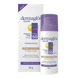 Dermaglós Protector Solar Factor 50 Crema Color Claro 50g