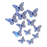 Adhesivo De Pared 3d Con Forma De Mariposa Hueca Para Decora
