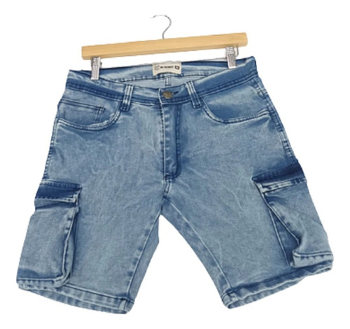 Bermuda Cargo Jean Elastizado Hombre 38 Al 48