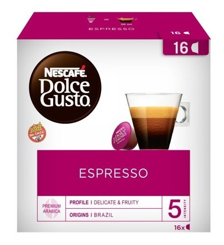 Capsulas Dolce Gusto Café Espresso Nescafe X16 Hiperofertas