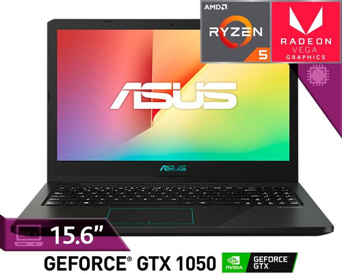 Asus M570dd/amd Ryzen 5 8gb Ram 512gb Ssd Gtx 1050/15.6  Fhd