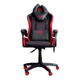 Silla Gamer Necnon Nsg-rgb-1 Inclinable Con Descansabrazos Color Negro Material Del Tapizado Cuero Sintético