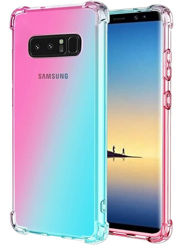Funda Para Samsung Galaxy Note 8  (color Rosa Y Verde)