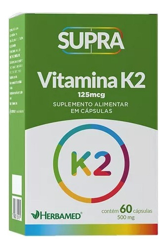 Supra Vitamina K2 120mg- 60 Cápsulas - Herbamed