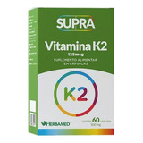 Supra Vitamina K2 120mg- 60 Cápsulas - Herbamed