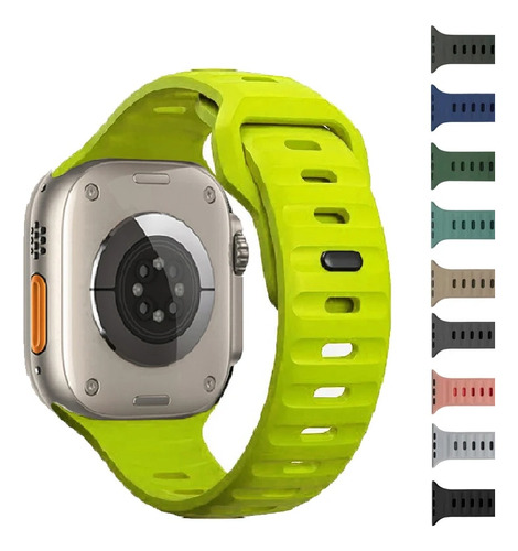 Para Apple Watch Ultra Correa Deportiva De Silicona