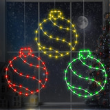 3 Luces De Ventana De Navidad De 12 Pulgadas, Luces De Venta