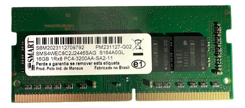 Memória 16gb Ddr4 P/ Notebook Acer - Aspire 3 (a315)