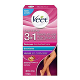 Veet Listo Para Usar Con Tiras De Cera Para Piernas Y Cuerpo