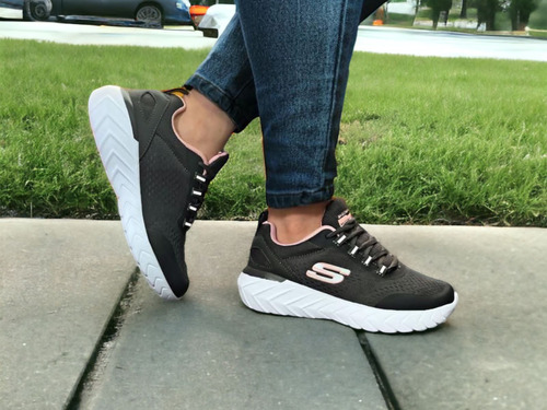 Zapatillas Skechers Nc Cordones Mujer 