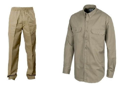  Pantalon / Camisa Con Elastico Cintura 38 Al 60