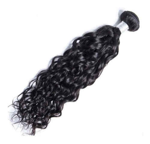 Cabelo Humano Natural Mega Hair Cacheado Na Tela 65cm - 50g