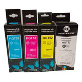 Combo De 4 Tinta Gt53xl Y Gt52 Genericas Para Hp 410/315/580