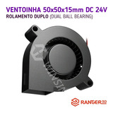 Cooler Ventoinha Fan Radial 5015 Dual Ball 24v Impressora 3d