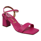 Sandalia De Tacon Rosa Zapatos Mujer Vizzano 6455101