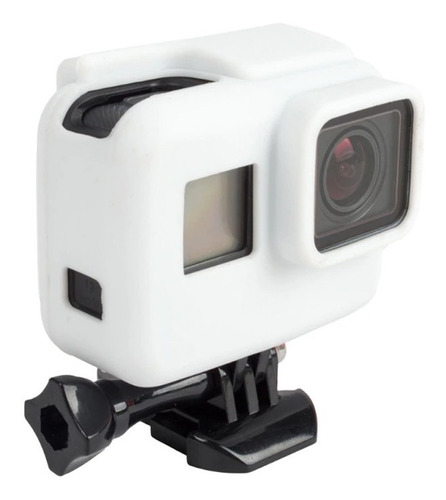 Case Silicone Branco Gopro Hero 5 6 7 Capa Proteção