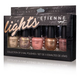 Set De 5 Esmaltes De Uñas Etienne Lights Color Beige