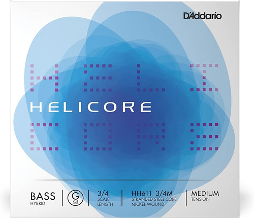 Helicore Hybrid Bass Single G String, Escala 34, Tensiã...