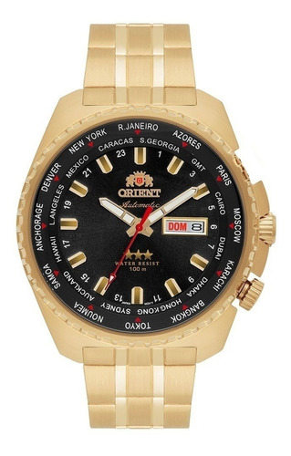 Relógio Orient 469gp057f P1kx Automatic Hora Mundi 469gp057