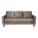 Sofa Venecia 3 Cuerpos Tela Velvet - Latam Home