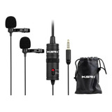 Microfone De Lapela Profissional Ksr Pro K1dm Duplo