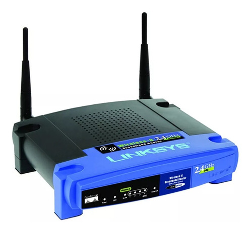 Roteador 2,4ghz 2 Antenas Linksys Wrt54g Com Nfe