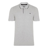 Camiseta Polo Masculina Hering Cinza