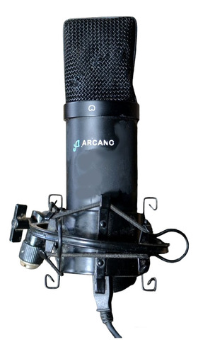 Microfone Arcano Am-black-1 Condensador Cardioide Cor Preto