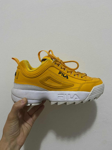 Zapatillas Fila Disruptor Ii Premium 35 Amarillas