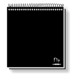 Caderno Para Canhoto 80f Pautadas Flip Colors (204mmx234mm