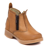 Bota Country Texana Infantil Marrom Masculina Menino Couro