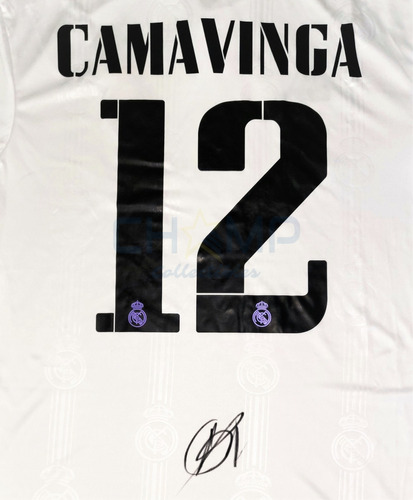 Jersey Autografiado Eduardo Camavinga Real Madrid 2022-23